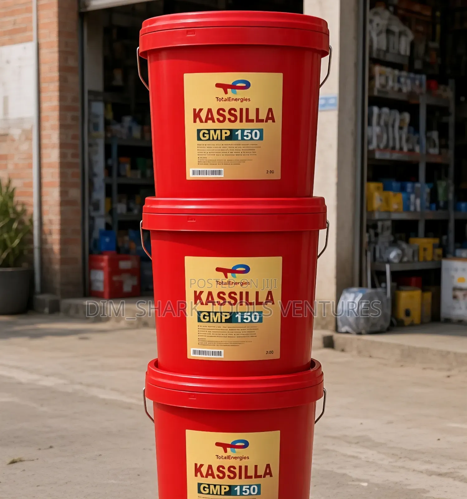 20-Liter Pails of TotalEnergies Kassilla GMP 150 Industrial Gear Oil.