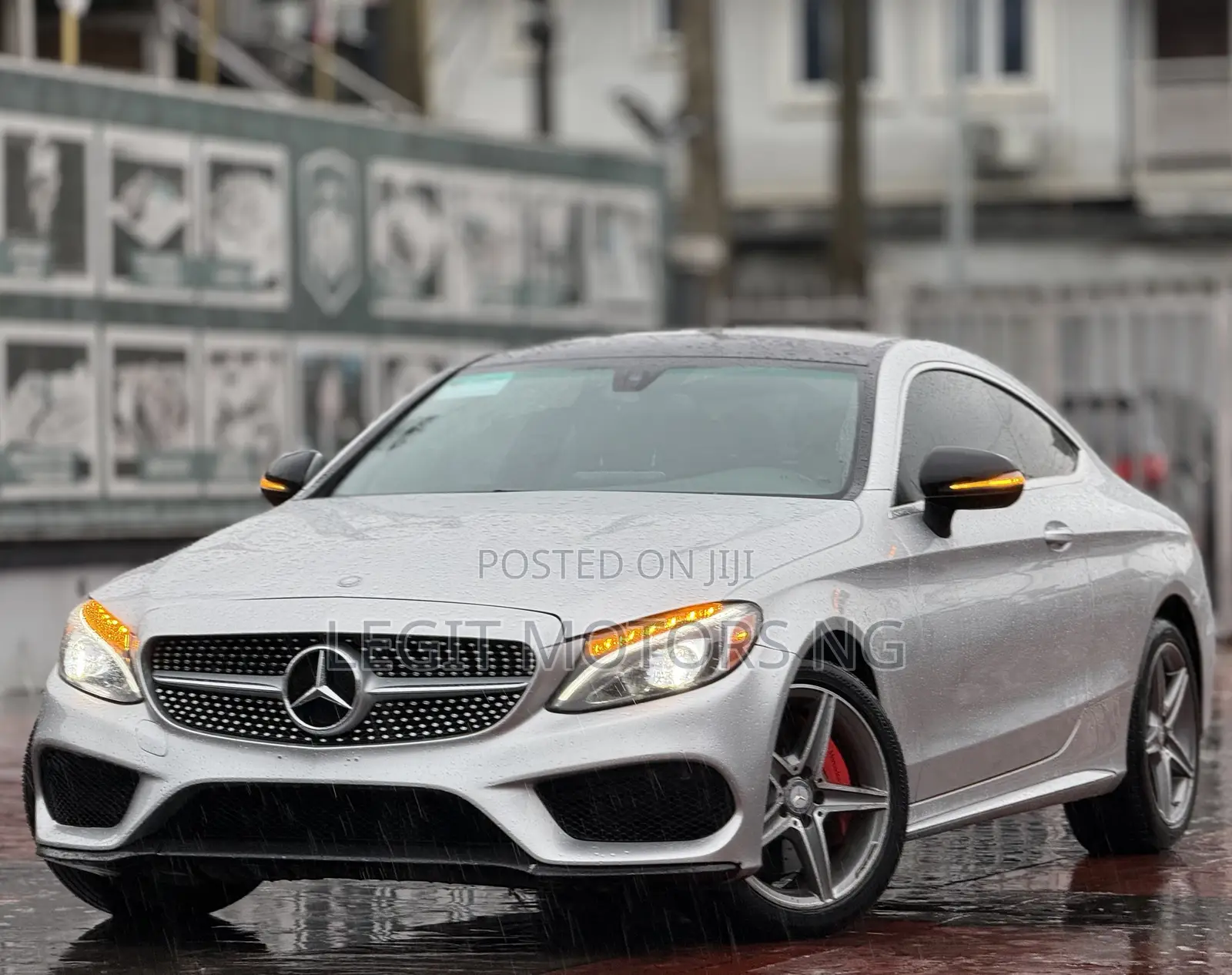 Mercedes-Benz C300 Base 4Matic Coupe AWD (2.0L 4cyl 7A) 2017 Silver