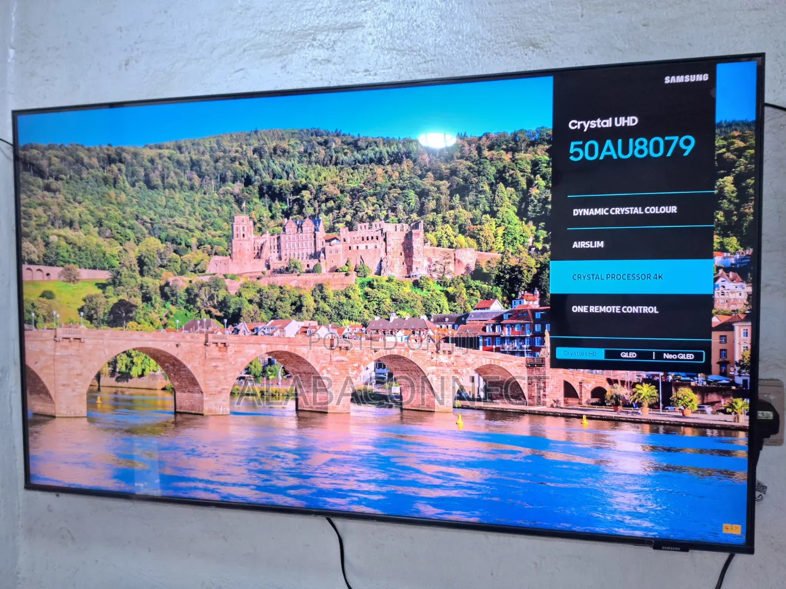 Slim 50" Samsung CrystalUHD HDR+ Smart TV