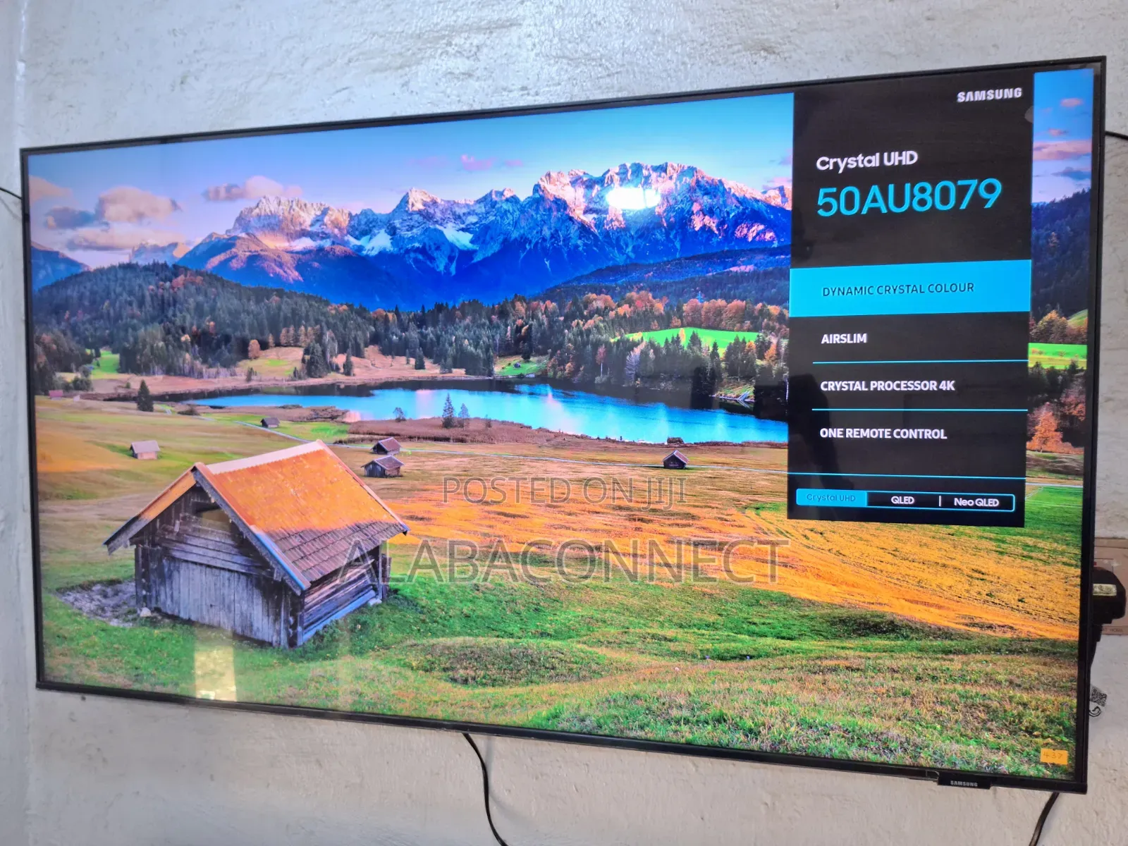 Slim 50" Samsung CrystalUHD HDR+ Smart TV