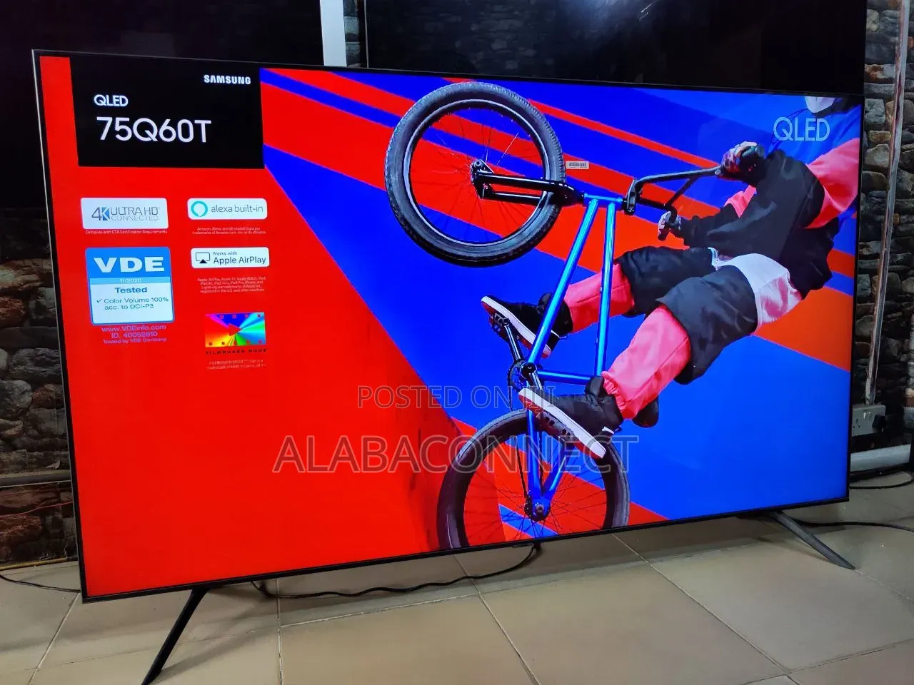 75" Samsung QLED Q60T Class Real4k UHD HDR Smart TV