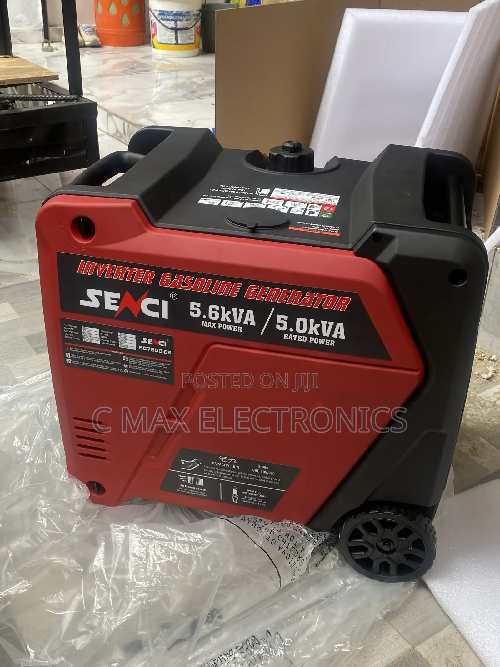 SENCI 5.6KVA Soundproof Inverter Generator