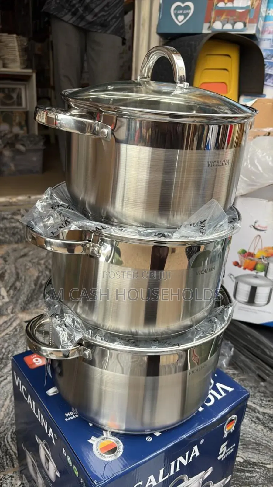 Sent of 3pices Quality Stainless Steel Pot
