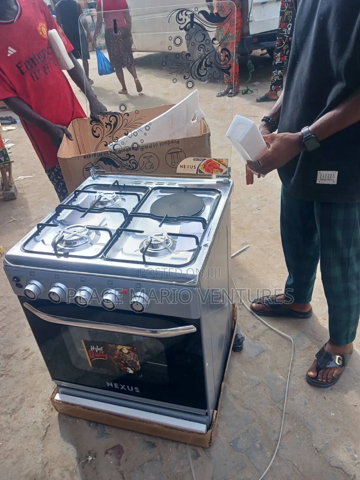 Nexus Quality 60by60 Gas Cooker 3 +1 With Hot Plate and Oven.