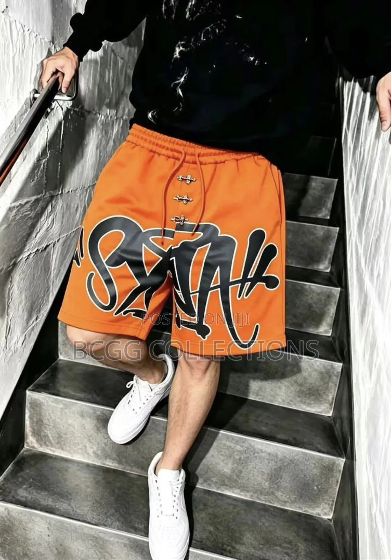 Premium Designer Graffiti Print Drawstring Streetwear Shorts