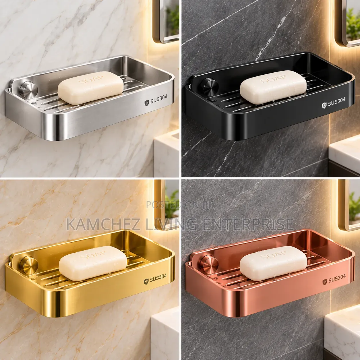 Premium SUS304 Stainless Steel Soap Holder/Rack