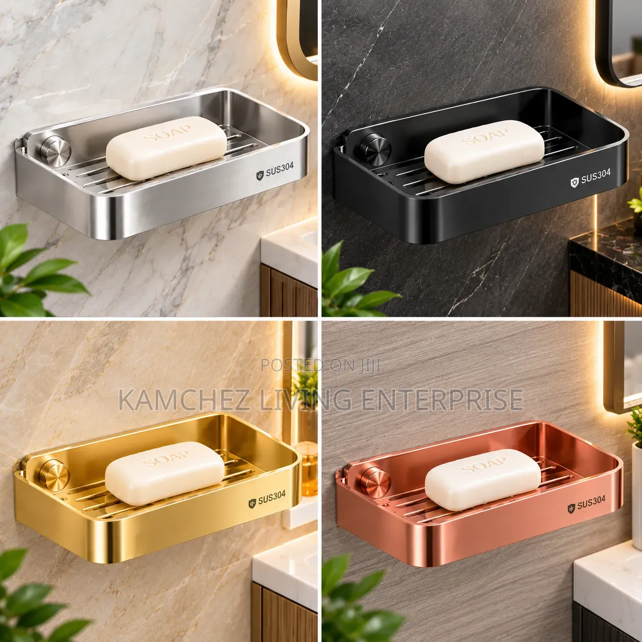 Premium SUS304 Stainless Steel Soap Holder/Rack