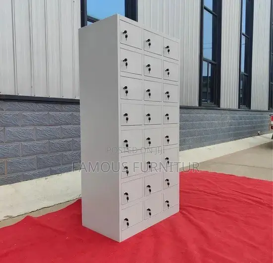 This Is a 24-Door Worker Locker model.with Individual Key-Locked Doors