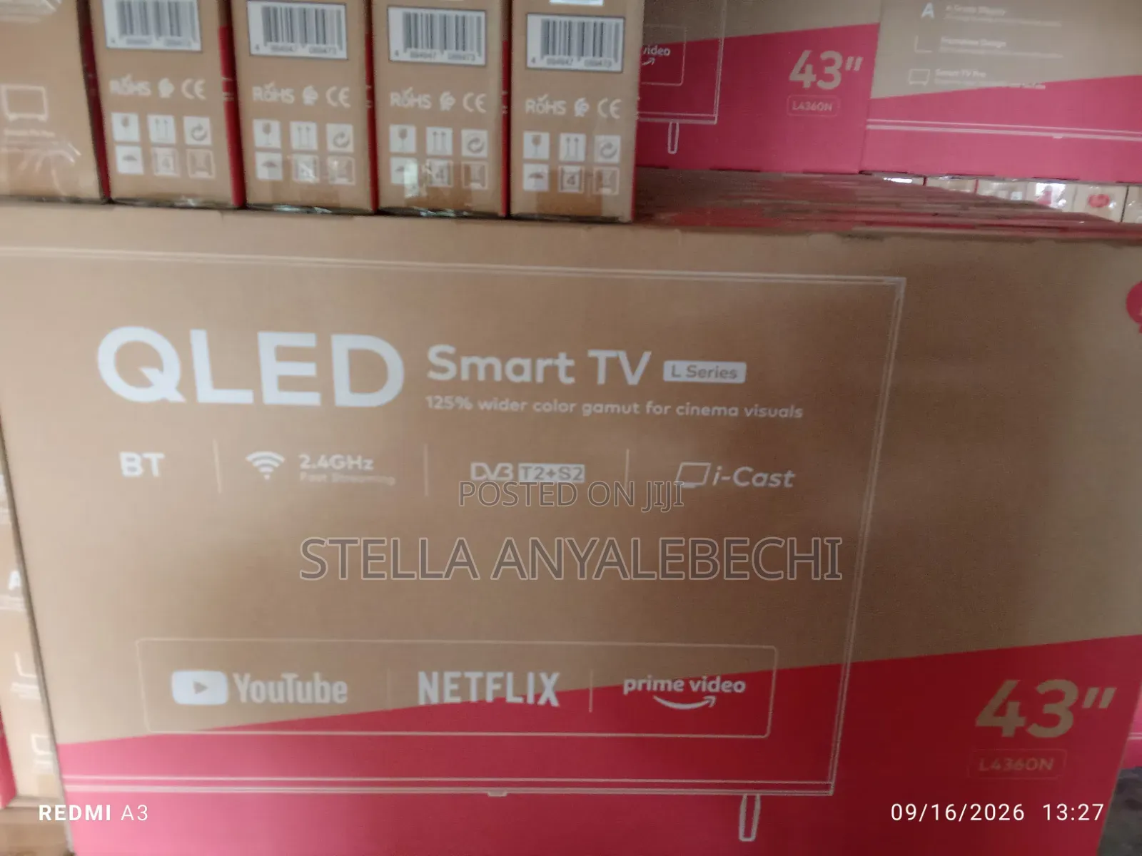 43 Inches Digital Smart TV, for Netflex, Utube and Facebook