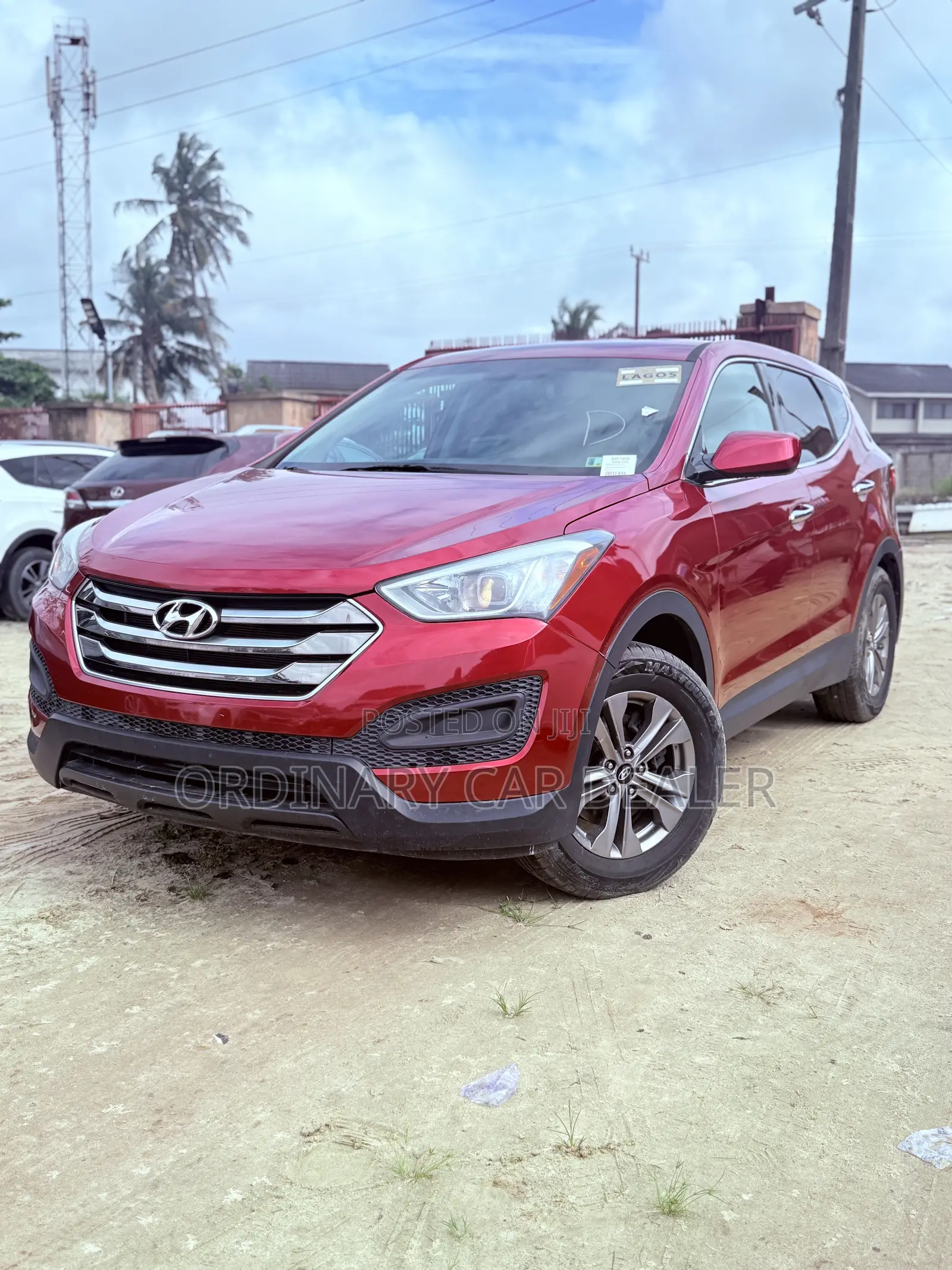 Hyundai Santa Fe SE AWD 2016 Red