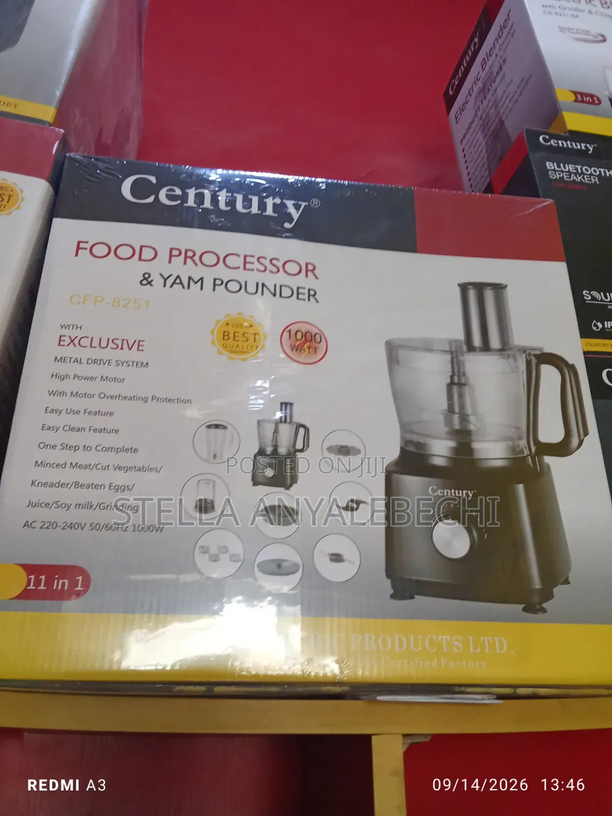 Century Food Processor With Pure Copper Motor (1000w)