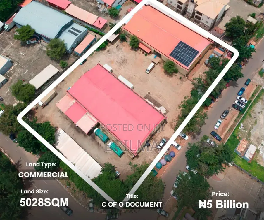 5028 SQM Land in Wuse Zone 5 for Sale
