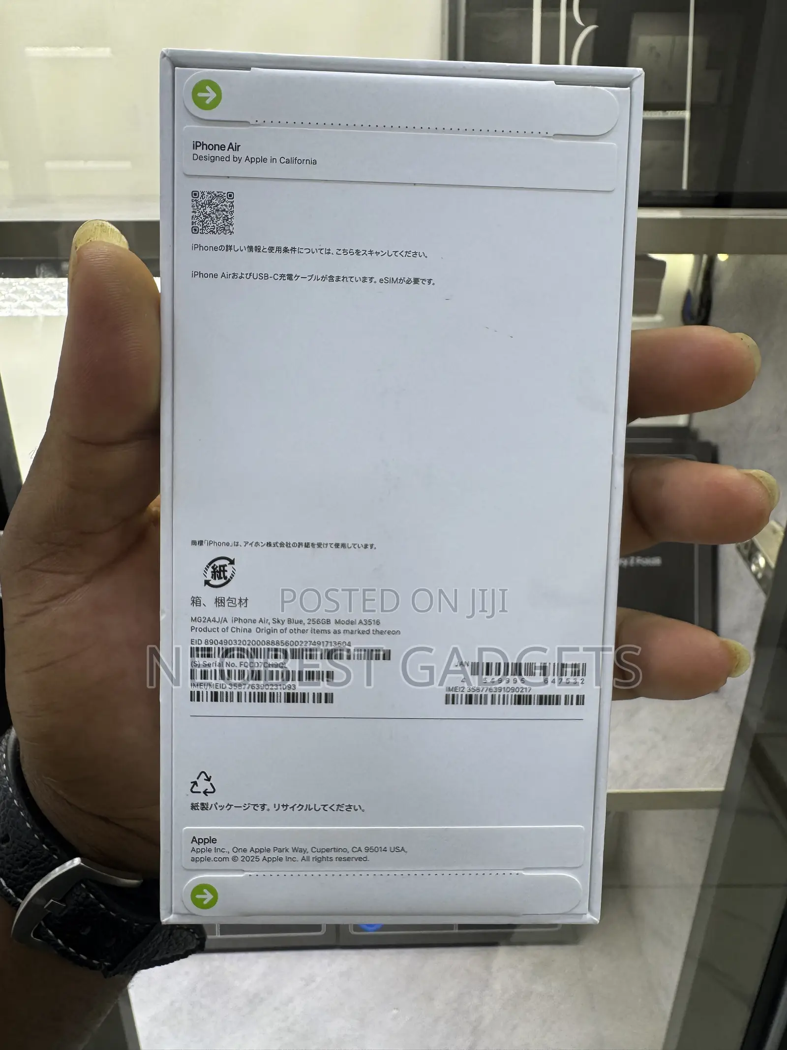 New Apple iPhone Air 256 GB Blue