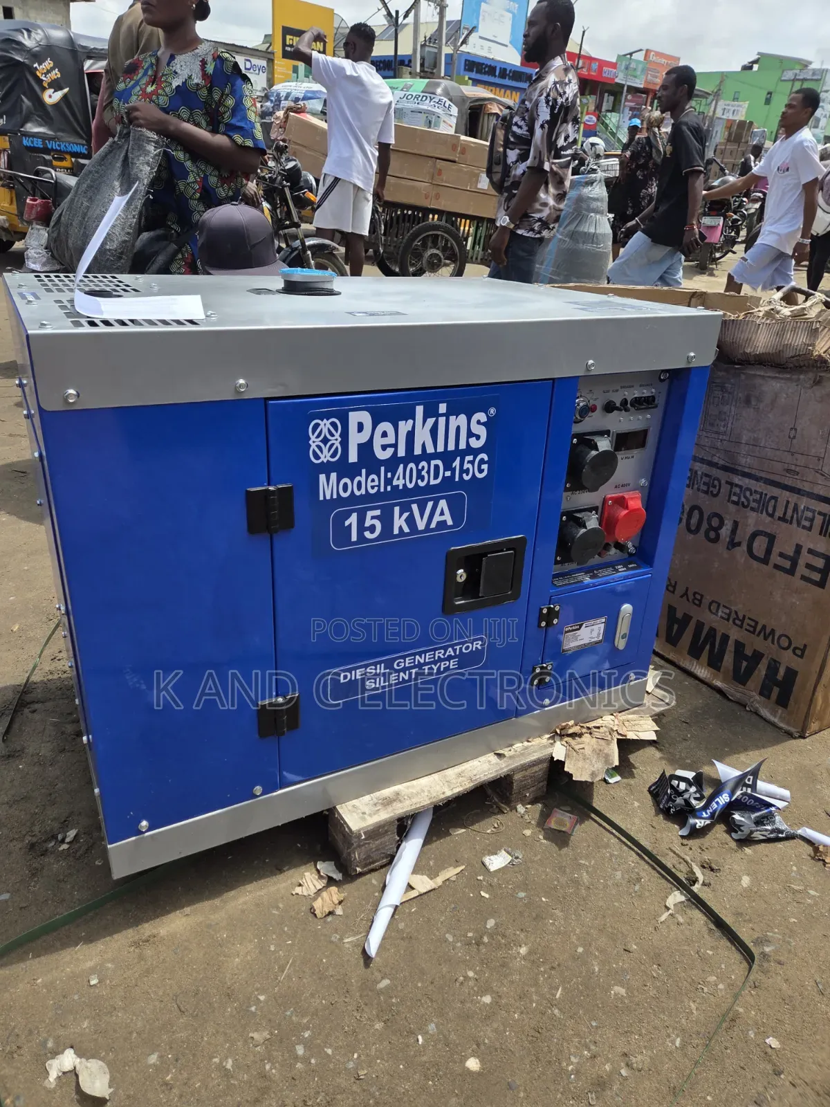 Premium Quality Perkins 15kVA Soundproof Diesel Gen 3face 100%COPPER
