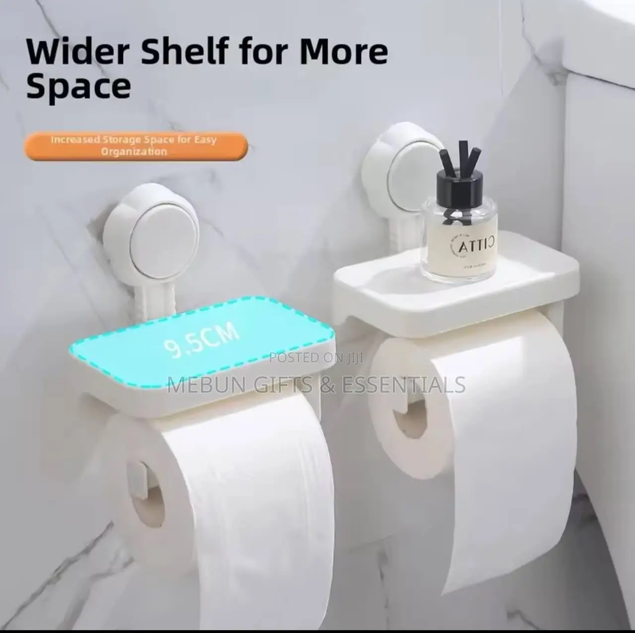 Toilet Tissue Holder With Shelf