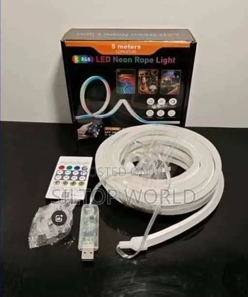5 Meters LED Neon Rope Light + Remote Control