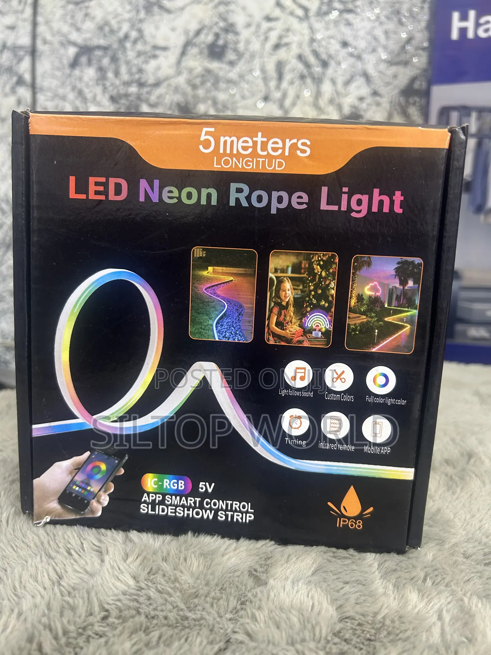5 Meters LED Neon Rope Light + Remote Control