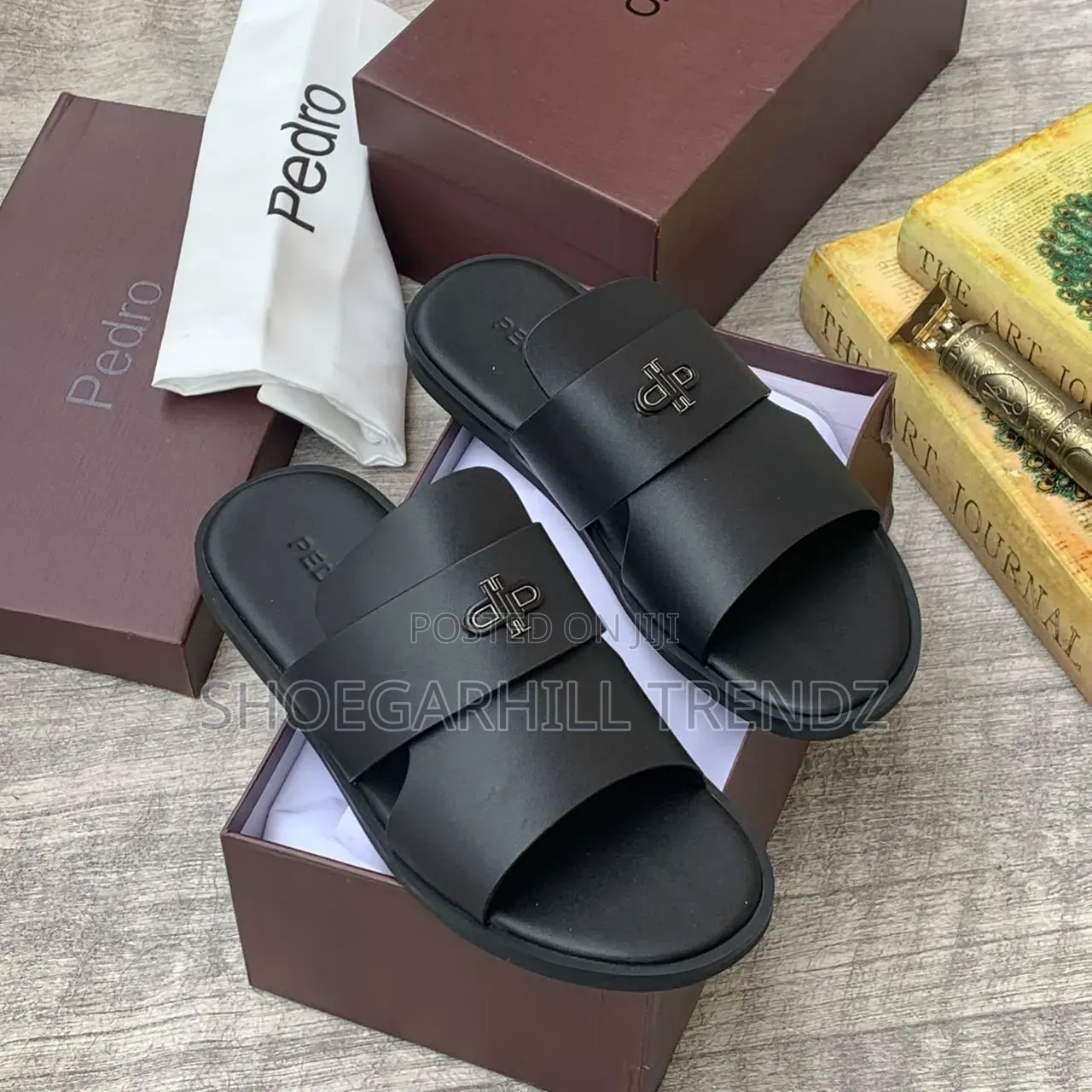 Quality Men Pedro Palm Slippers