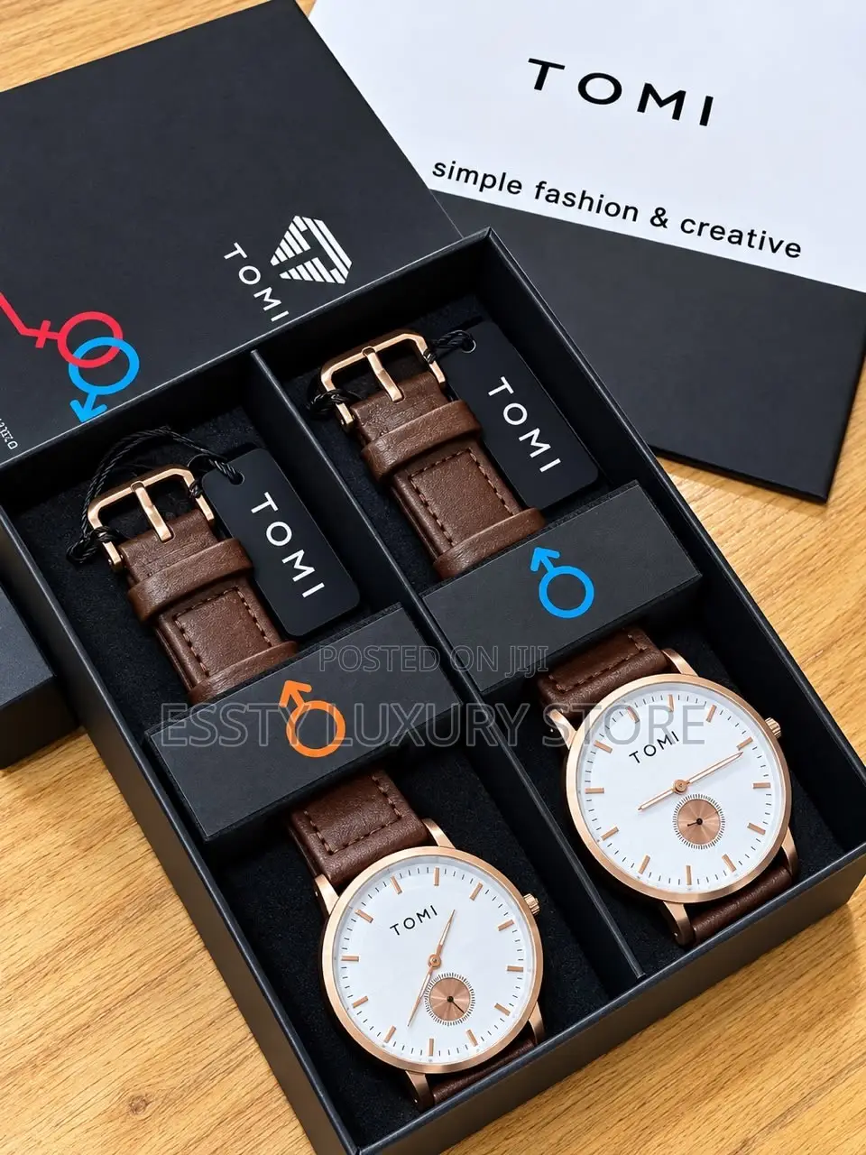 High Quality Luxury Tomi Couple Set Wristwatch Together