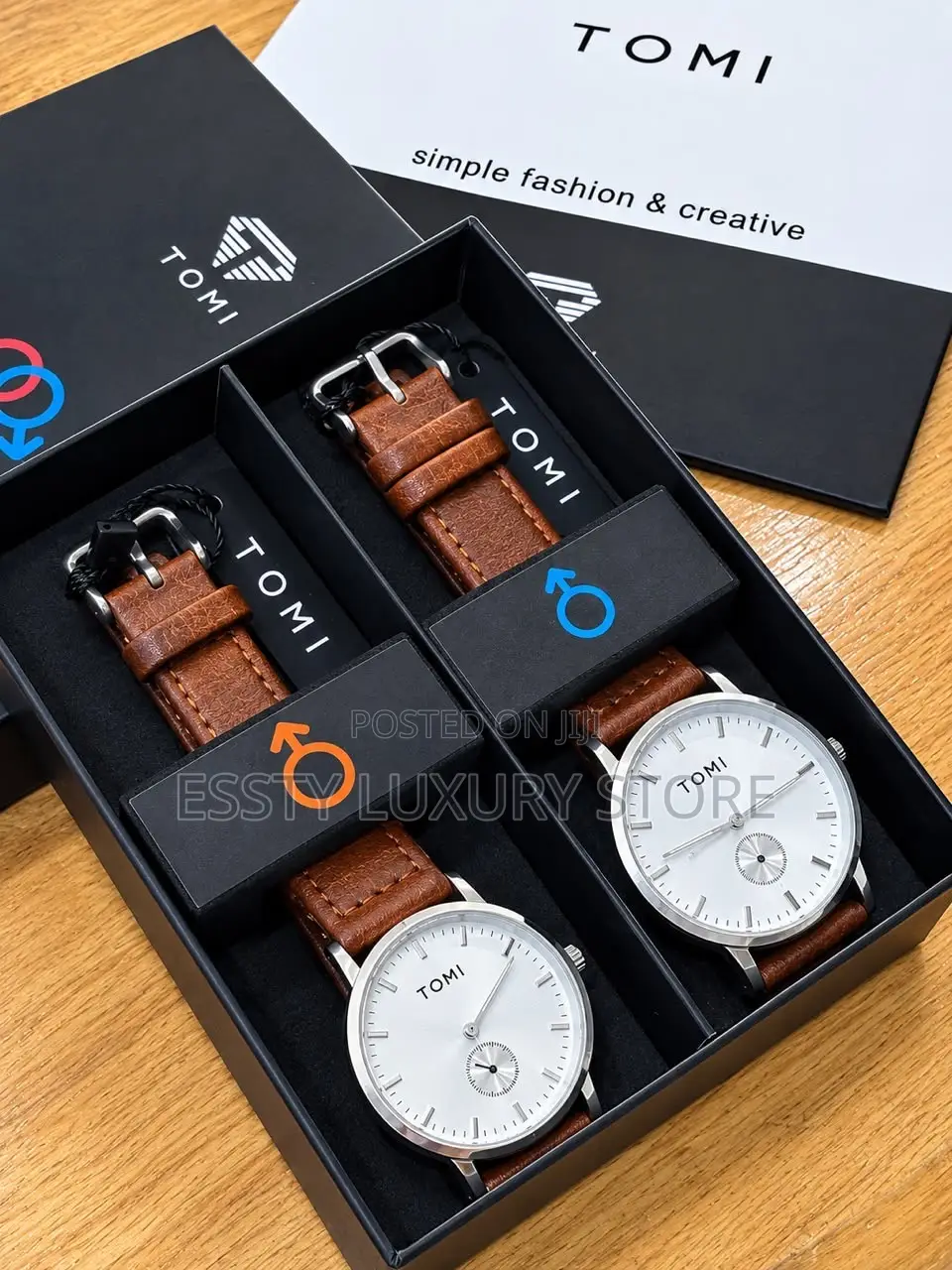 High Quality Luxury Tomi Couple Set Wristwatch Together