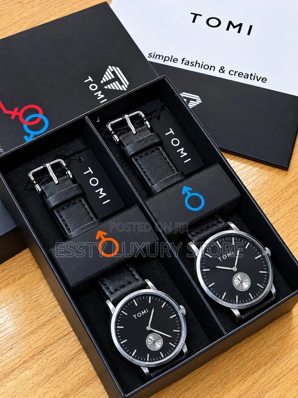 High Quality Luxury Tomi Couple Set Wristwatch Together
