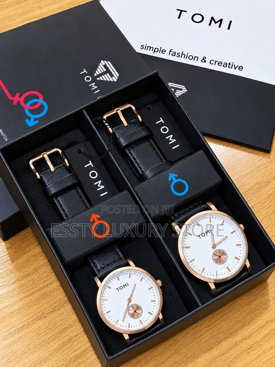 High Quality Luxury Tomi Couple Set Wristwatch Together