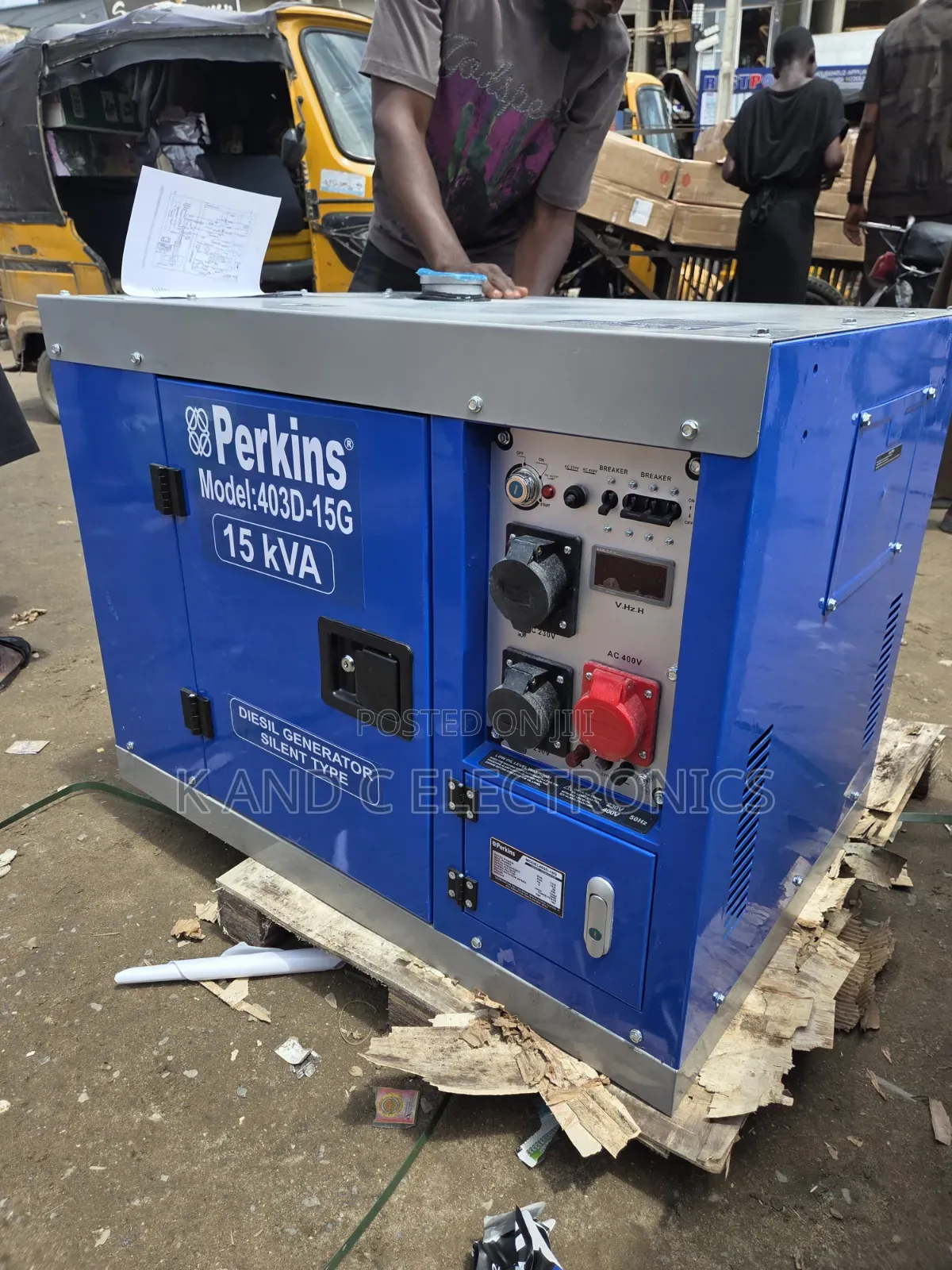 Heavy-Duty Perkins 15kVA Diesel Generator – Three Phase