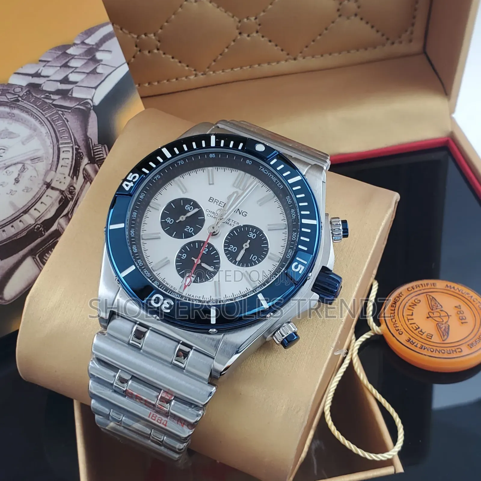 Breitling Chain Wristwatches in Variety of Face Designs
