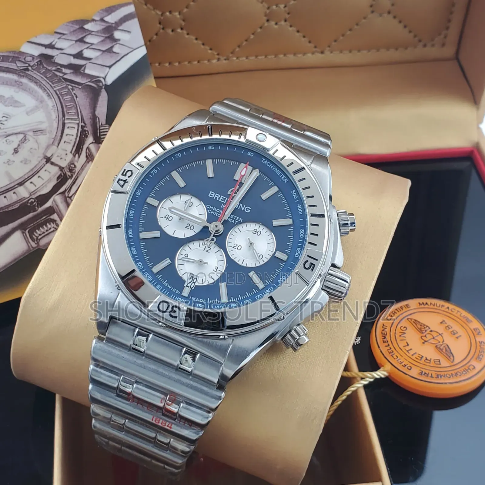 Breitling Chain Wristwatches in Variety of Face Designs