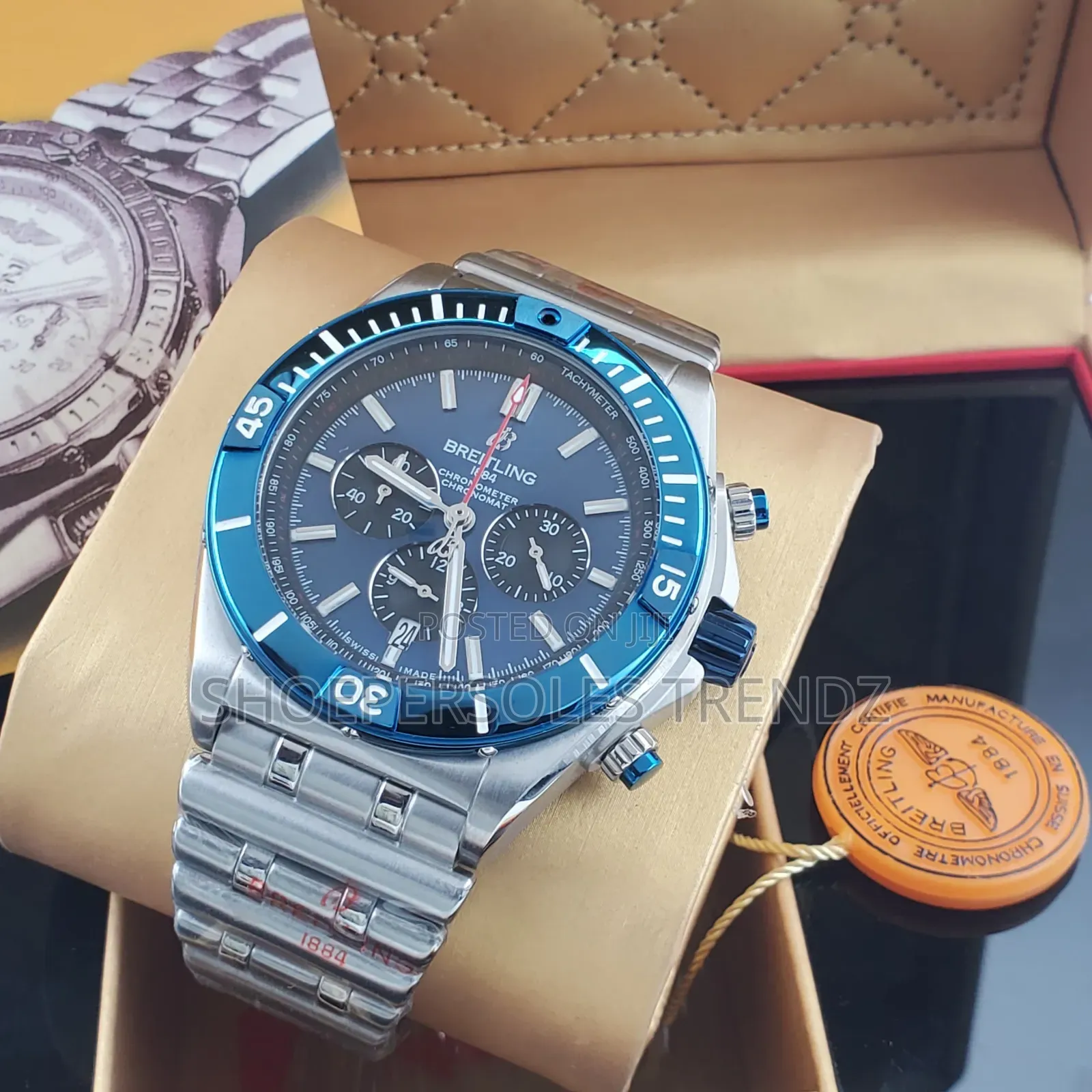 Breitling Chain Wristwatches in Variety of Face Designs