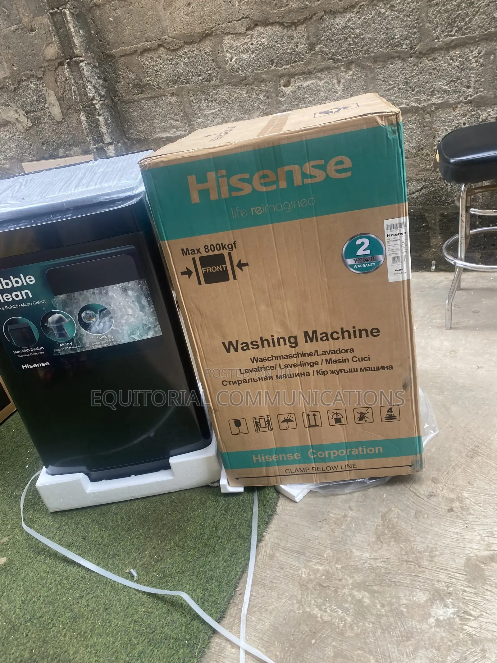 Hisense 9KG Automatic Top Load Washing Machine for Busy Households
