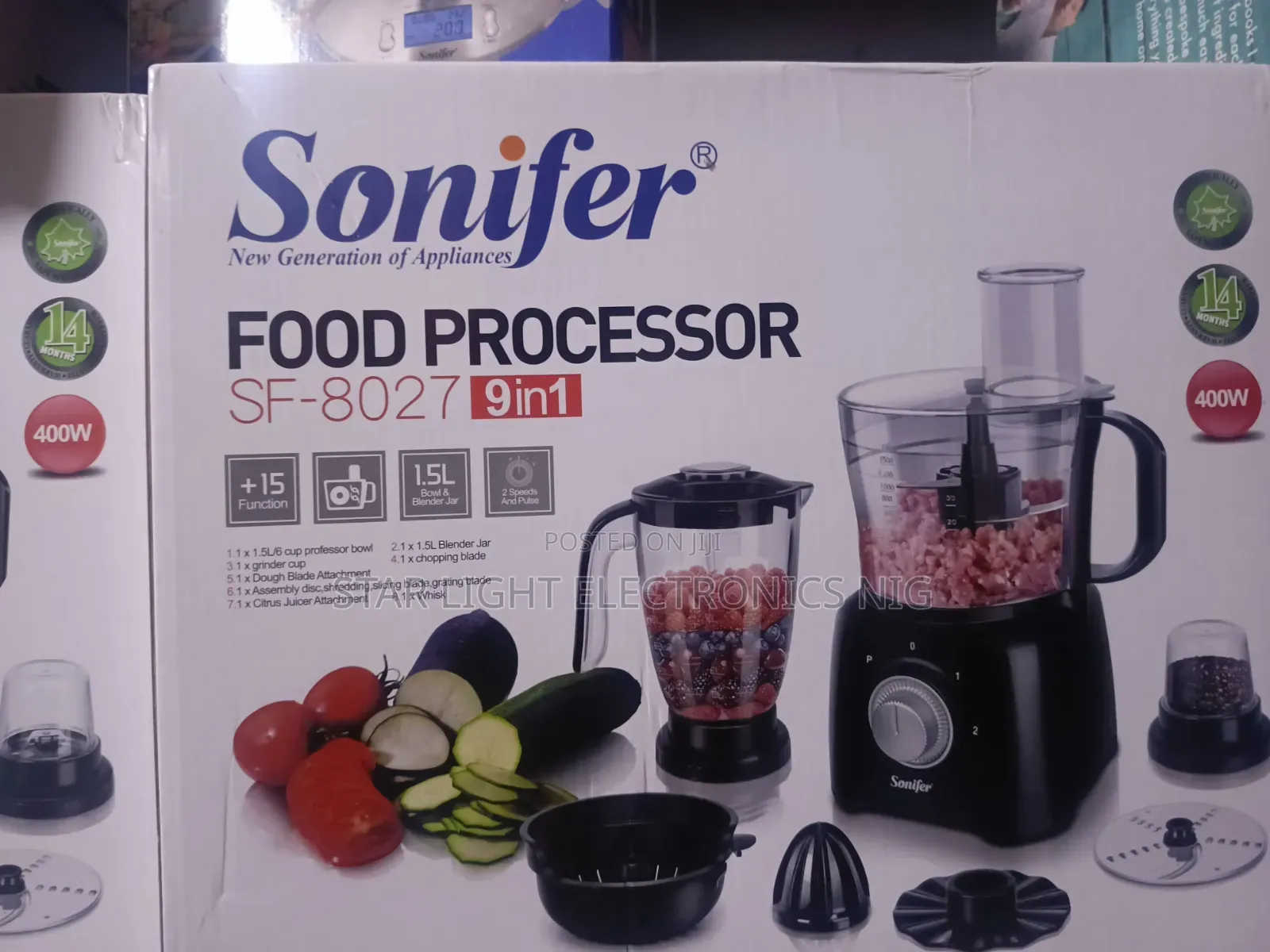 Heavy Duty Commercial Blender 9in1