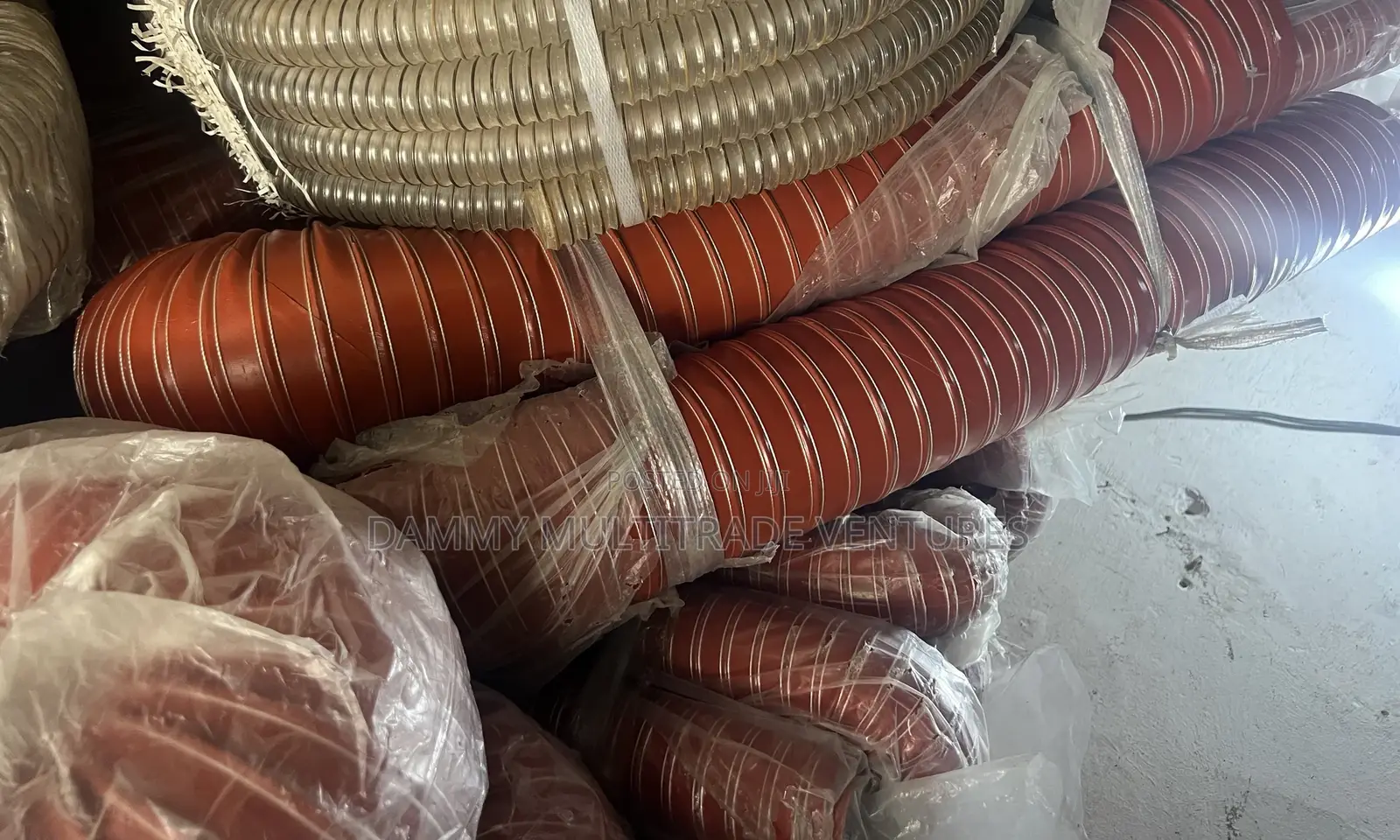 Flexible, High-Temperature Red Silicone Duct Hoses