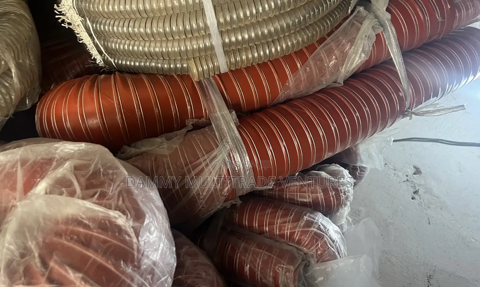 Flexible, High-Temperature Red Silicone Duct Hoses