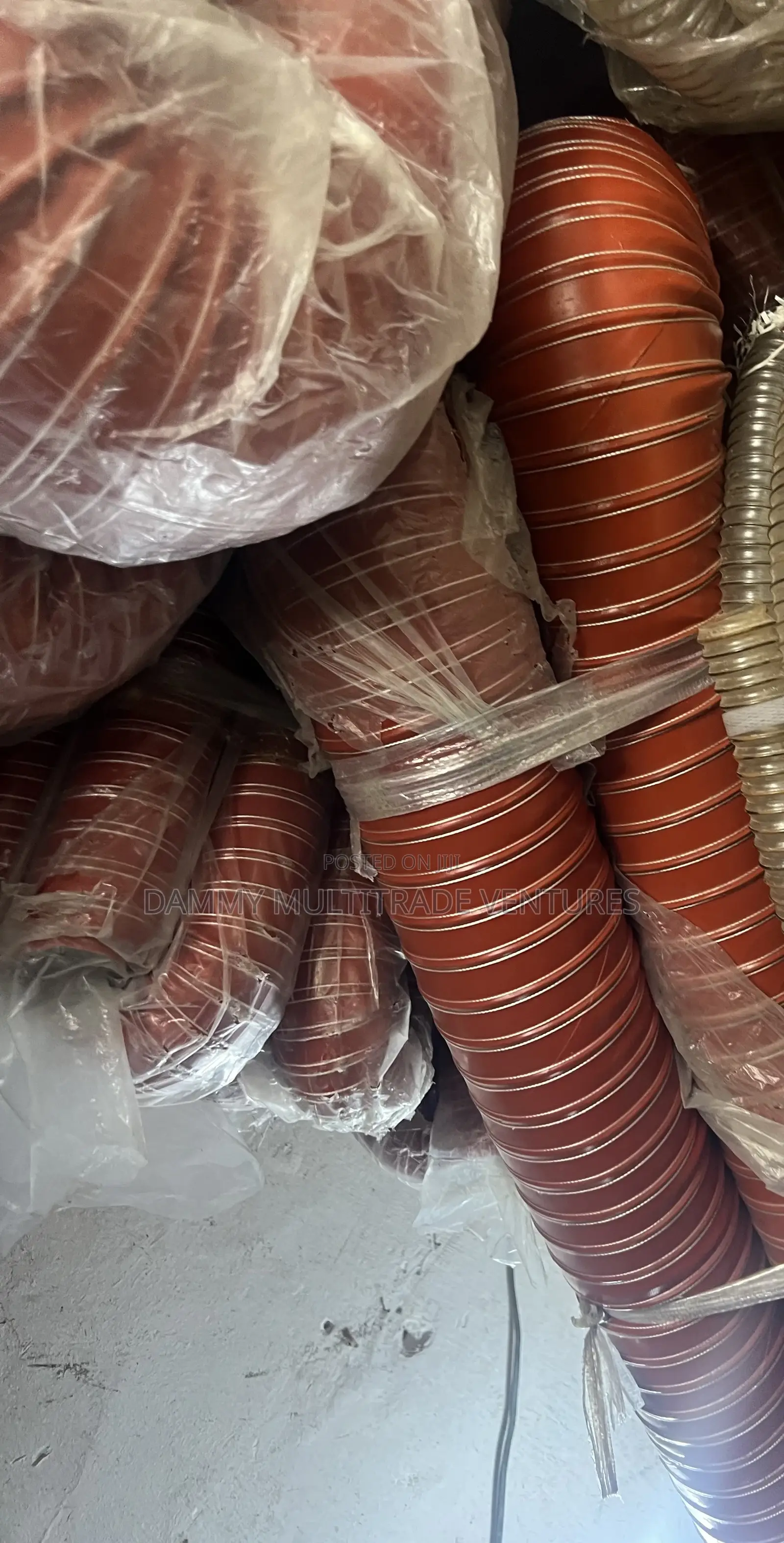 Flexible, High-Temperature Red Silicone Duct Hoses
