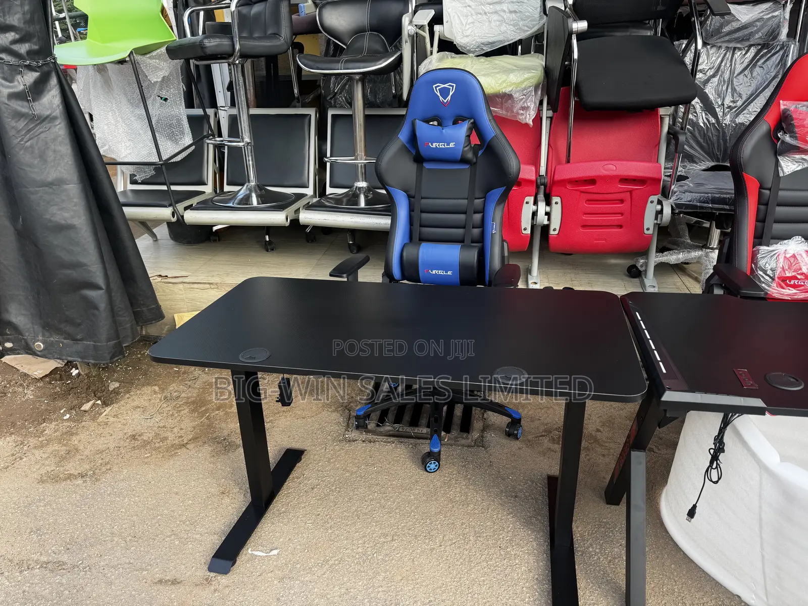 Adjustable Table With Led Light