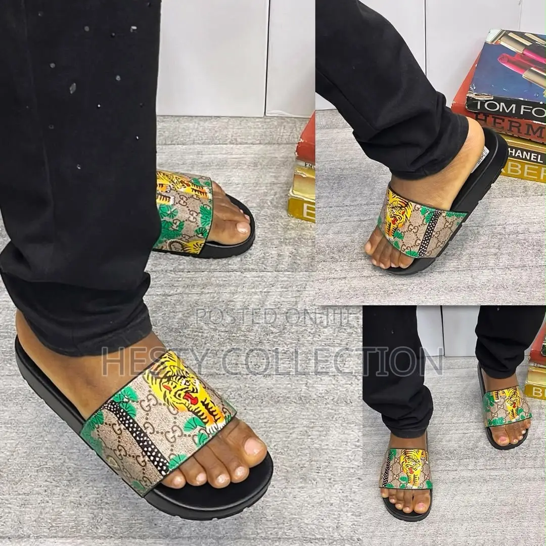 Quality Designer Carton Slide Palm Slippers