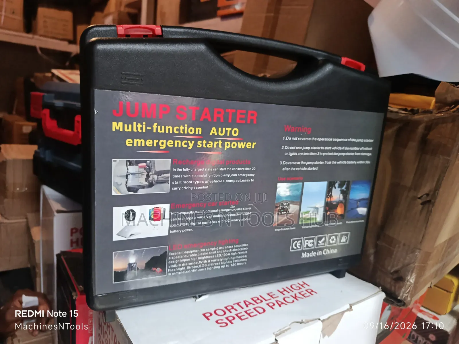Multifunctional 12V Jump Starter and Tyre Inflator