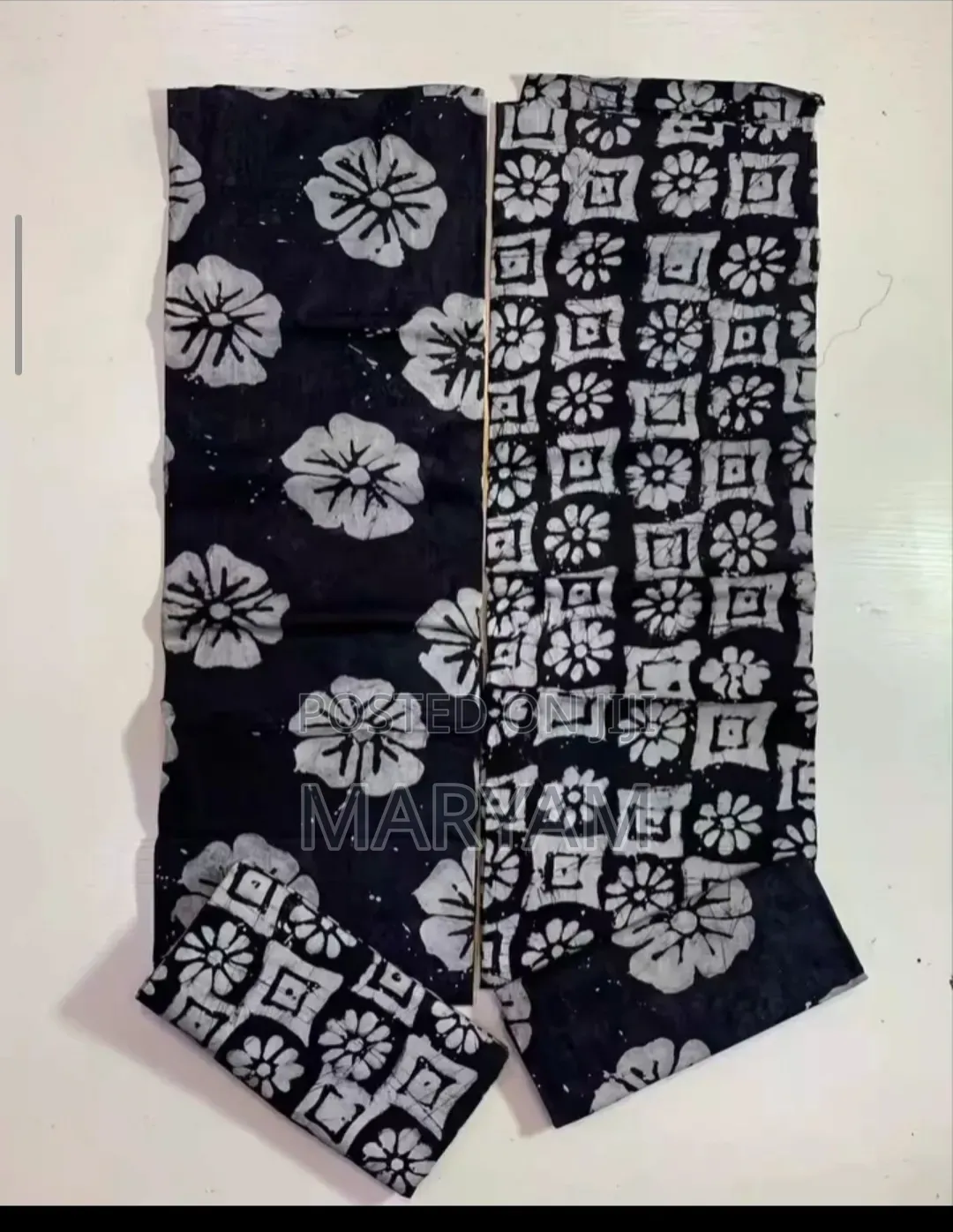 Black Mix and Match Adire Batik
