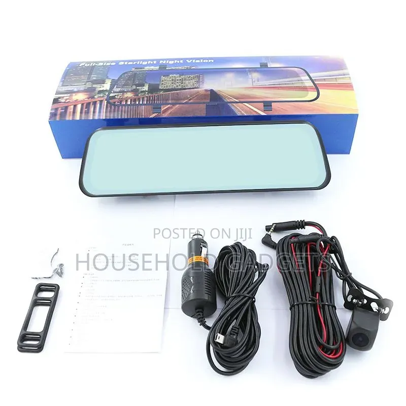 Full-Size Starlight Night Vision Dash Camera (With Front Back Cam.)