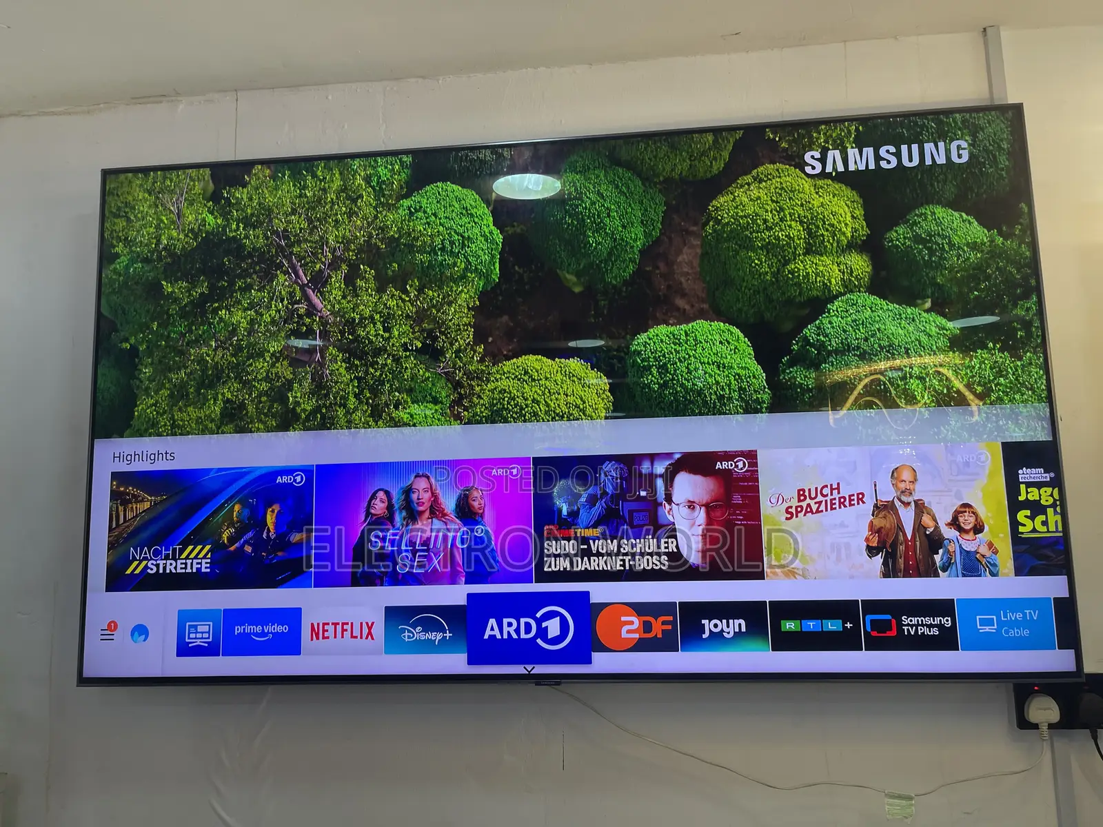 Made in Europe Premium 75inch Samsung Qled Uhdr Smart TV