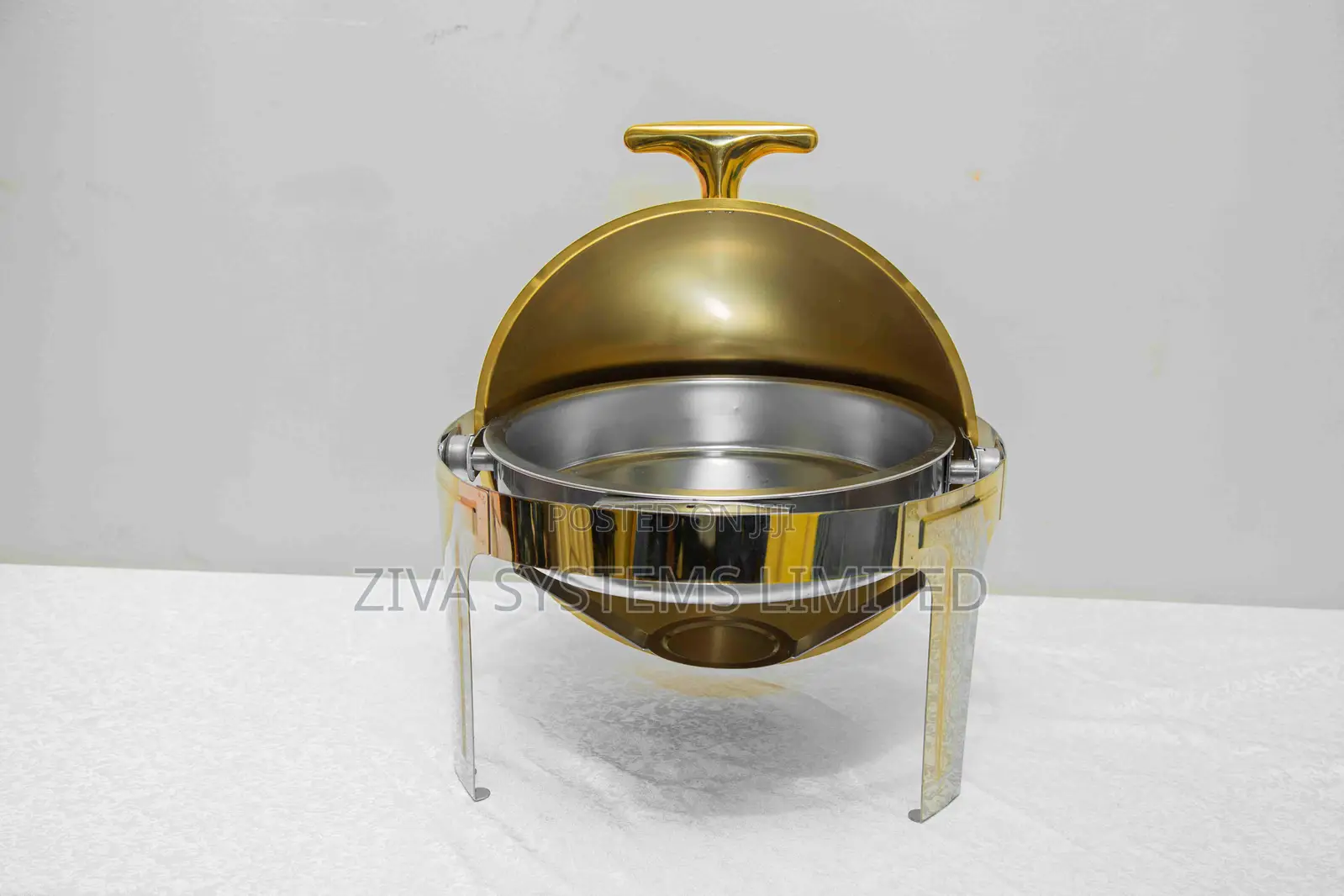 Gold Chafing Dish for Rent in Abuja – Catering Event Food Warmer
