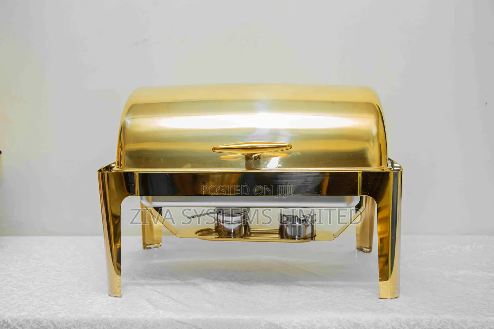 Gold Chafing Dish for Rent in Abuja – Catering Event Food Warmer