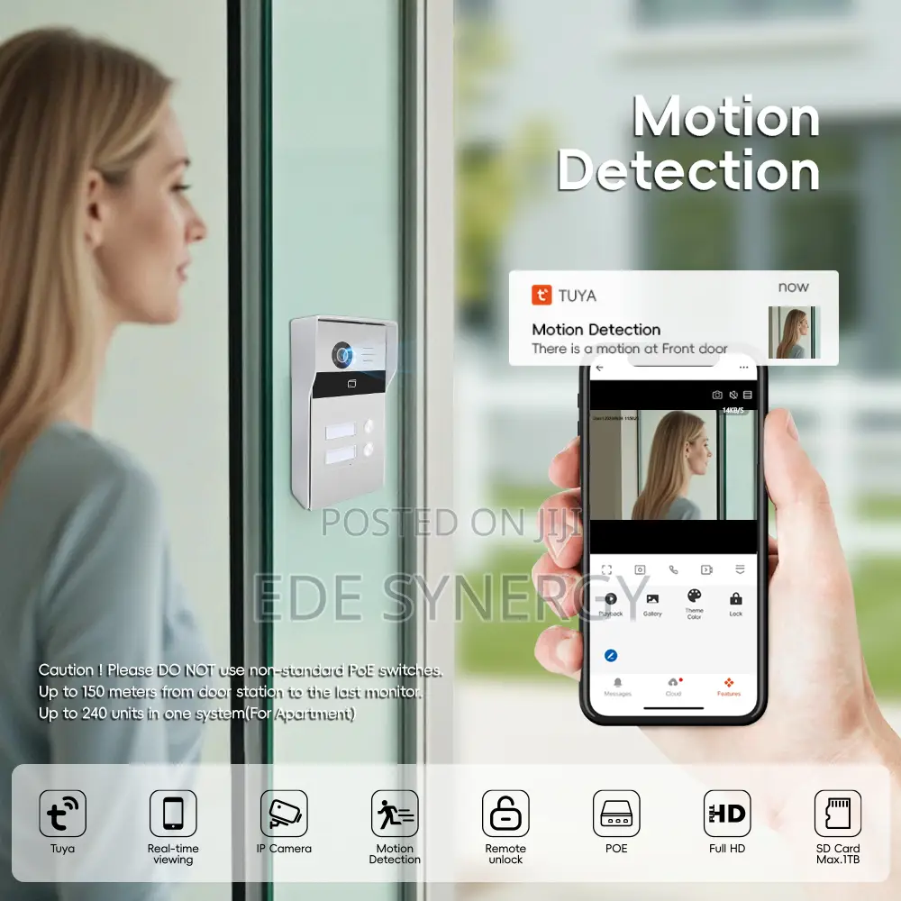 10.1 Inch 1080P Smart Home Video Doorphone Wifi Gate Intercom System