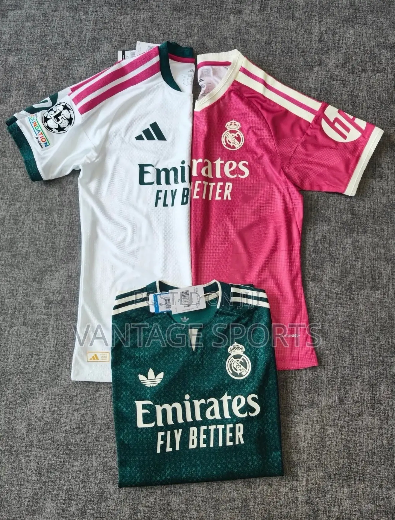 Real Madrid Home/Away Jersey Player’s Version With FREE Customization