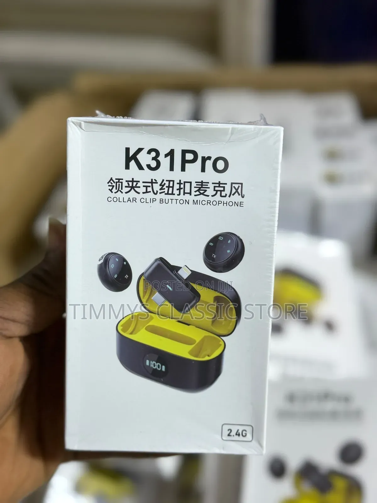 K31pro Collar Clip Button Mic