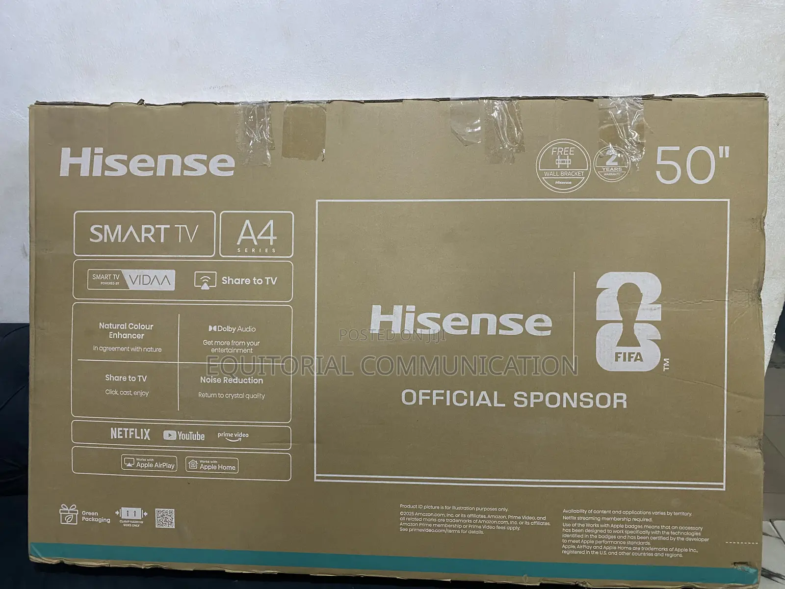 Hisense A4 Series 50 Inch Entertainment Television