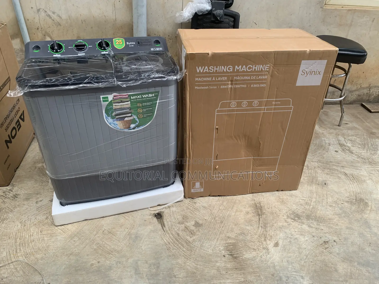Syinix E8WTMN Twin Tub 8.5KG Clothes Washing Machine