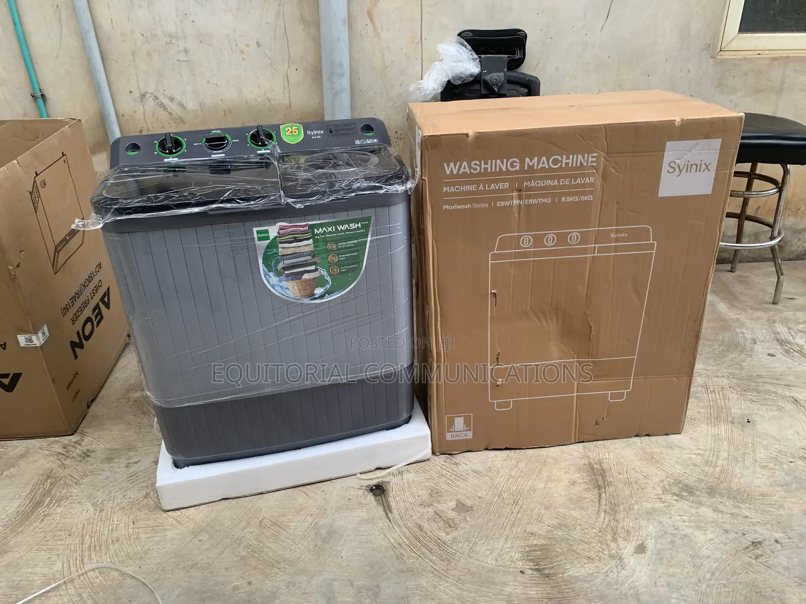 Syinix 8.5KG Twin Tub Washer With Spin Tub