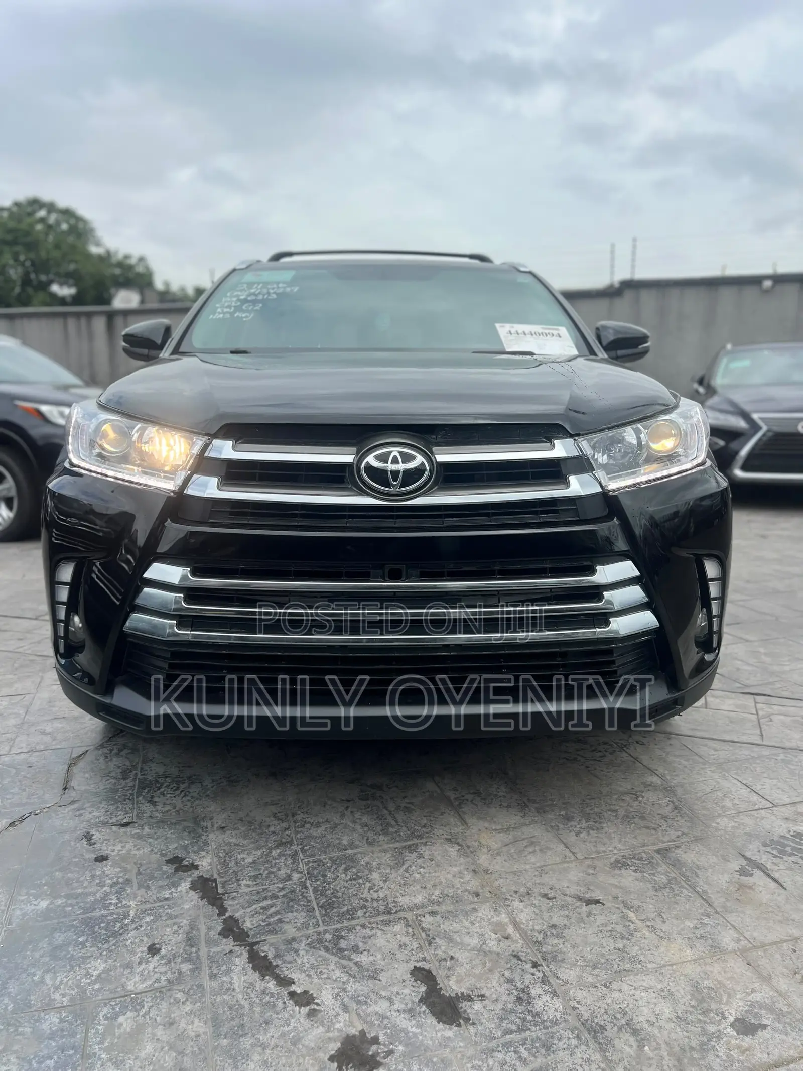 Toyota Highlander XLE V6 4x2 (3.5L 6cyl 6A) 2016 Black